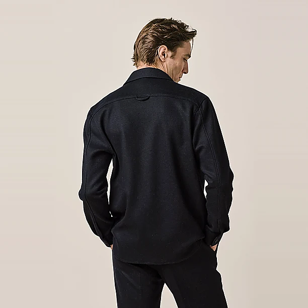 OVERSHIRT KNITTED NAVY Marine