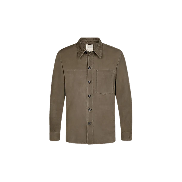 OVERSHIRT SHIRT SUEDE TAUPE