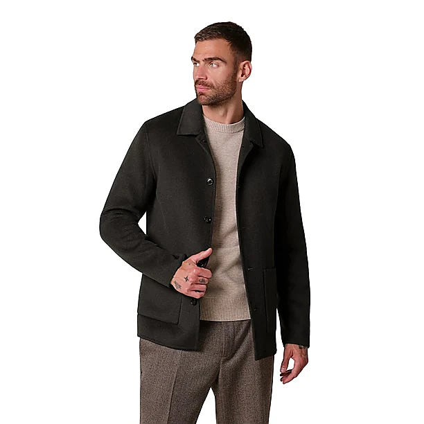 OVERSHIRT WO BASIC D.BROWN Licht Bruin