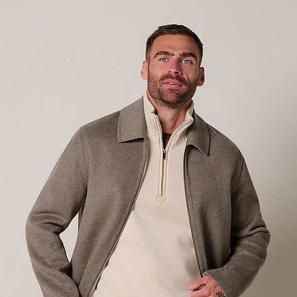 OVERSHIRT WO ZIP REV BROWN Bruin