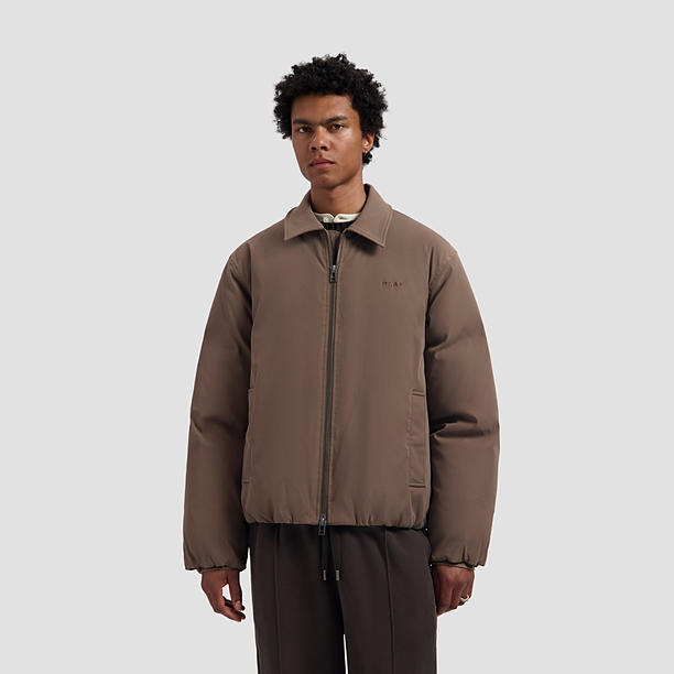 PADDED JACKET Licht Bruin
