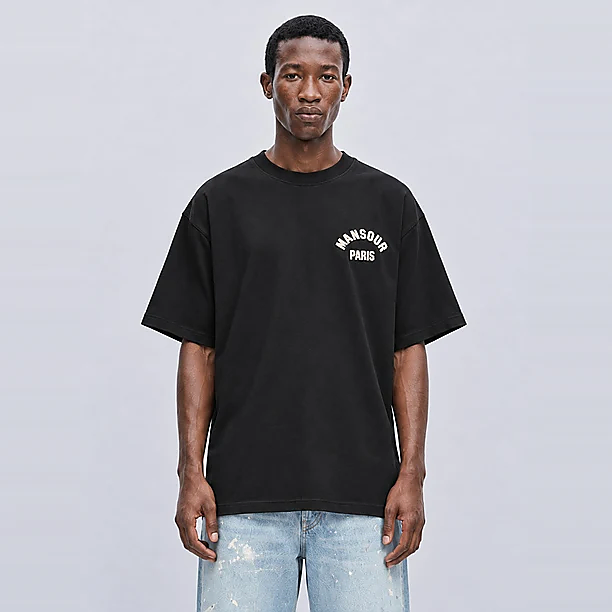 PARIS COLLEGE T-SHIRT Zwart