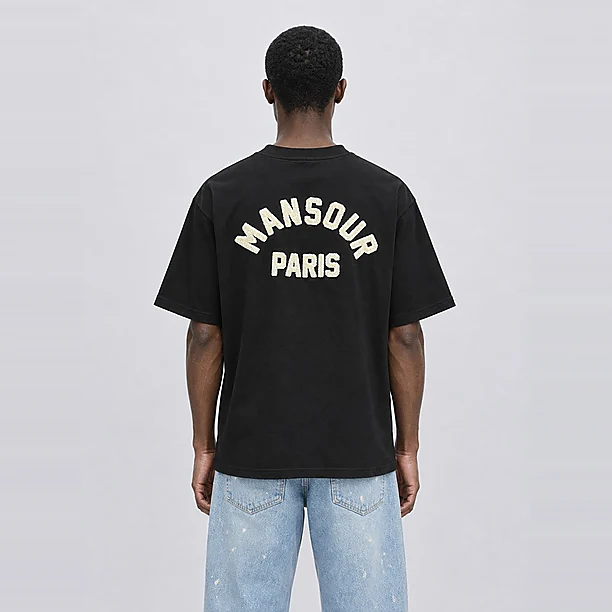 PARIS COLLEGE T-SHIRT Zwart