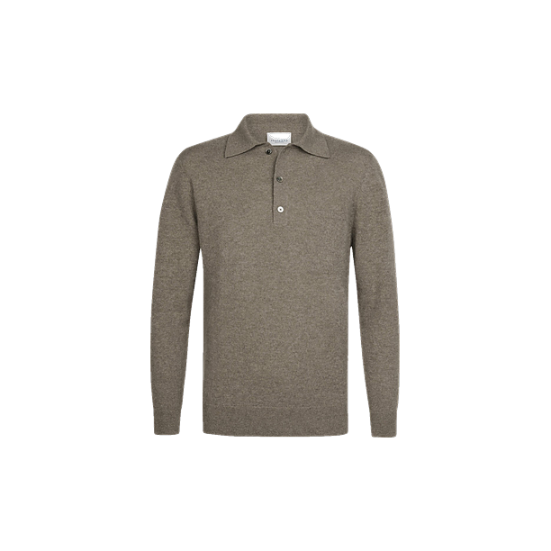POLO LS D BEIGE Beige
