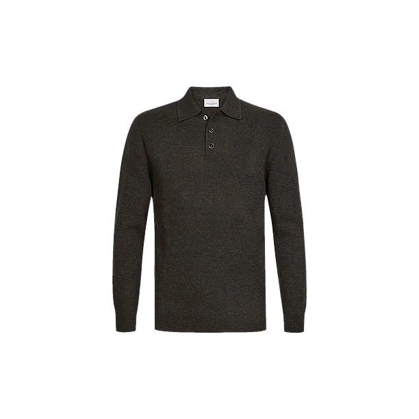 POLO LS D BROWN Licht Bruin