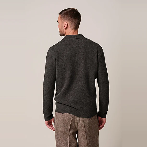 POLO LS D BROWN Licht Bruin