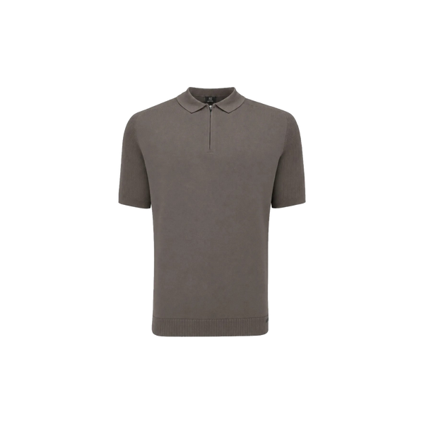 POLO ZIP SS EE KNITWEAR