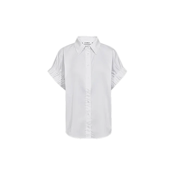 POPPY ELASTIC CUFF SS SHIRT Wit