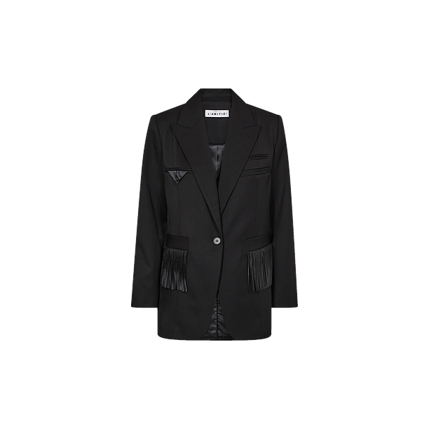 PREMIERE FRINGE BLAZER Zwart