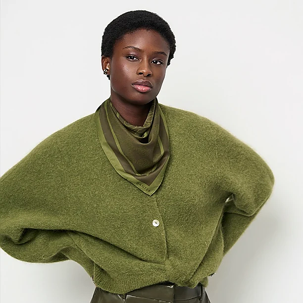 PRINTED SCARF Groen