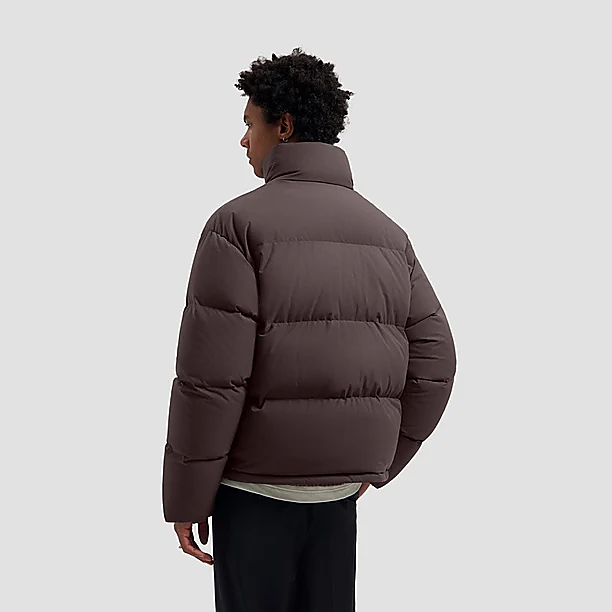 PUFFER JACKET Donker Bruin