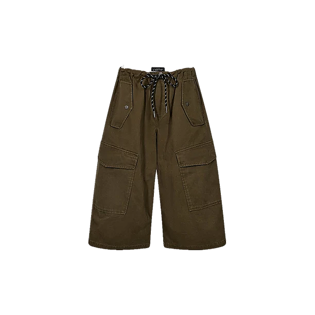 PULL ON CARGO BERMUDAS Groen