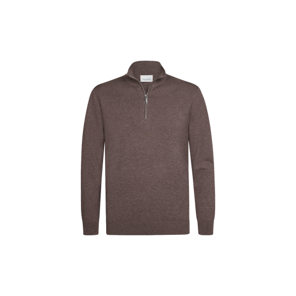 PULLOVER HALF ZIP AUBERGINE