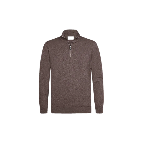 PULLOVER HALF ZIP AUBERGINE