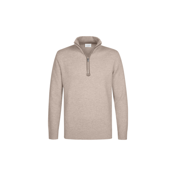 PULLOVER HALF ZIP BEIGE