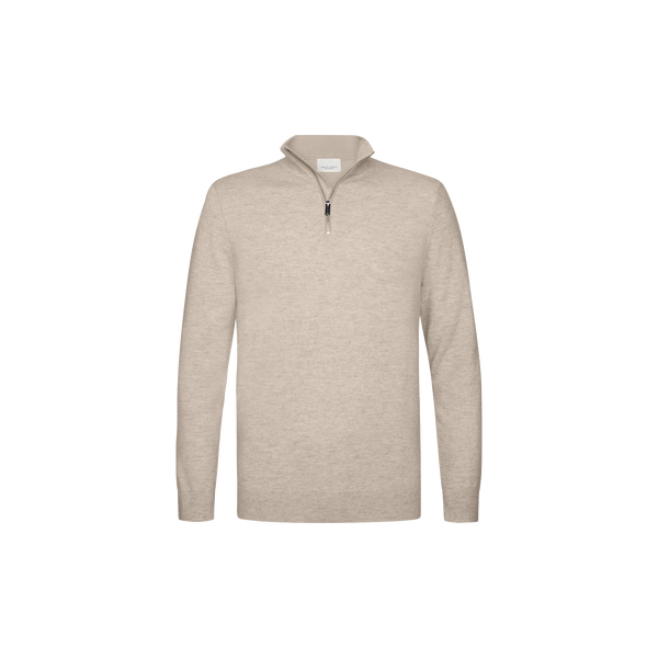 PULLOVER HALF ZIP BEIGE