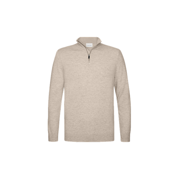 PULLOVER HALF ZIP BEIGE Beige