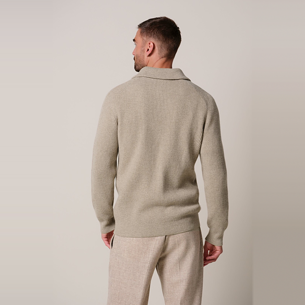 PULLOVER HALF ZIP BEIGE Beige