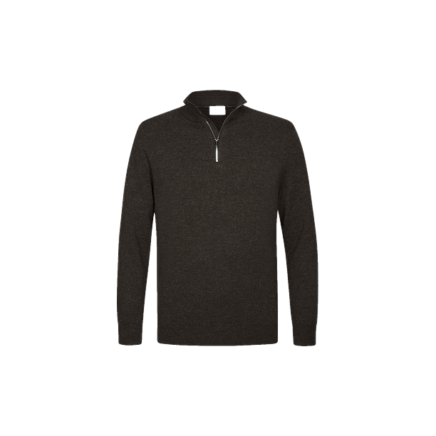 PULLOVER HALF ZIP BROWN Bruin