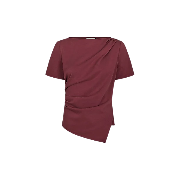 RASMINE SOFT BLOUSE Donker Rood
