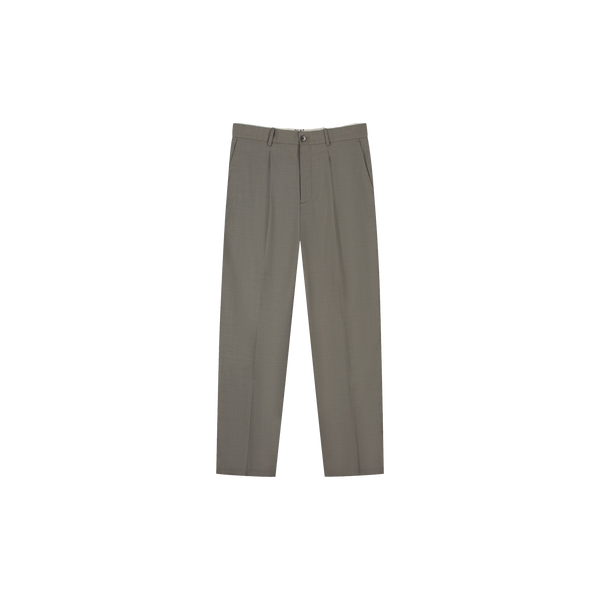 REGULAR WOOL PLEATED PANT