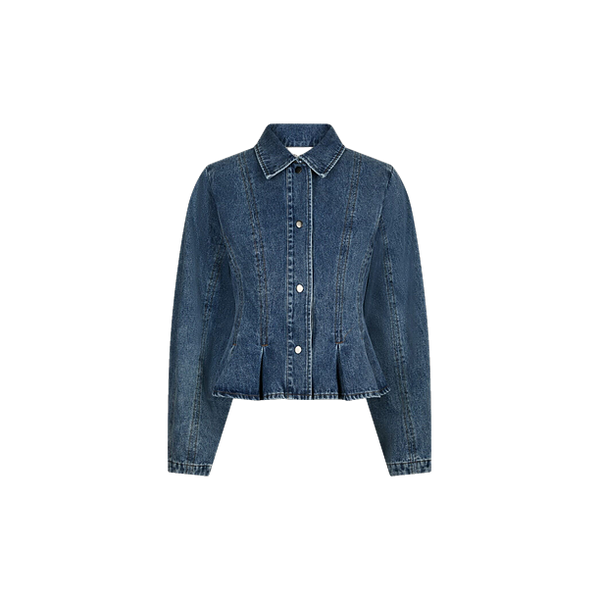 RIVORA DENIM PEPLUM JACKET