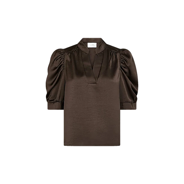 ROELLA HEAVY SATEEN BLOUSE