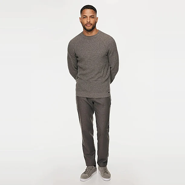 ROUND LS KNITWEAR Taupe