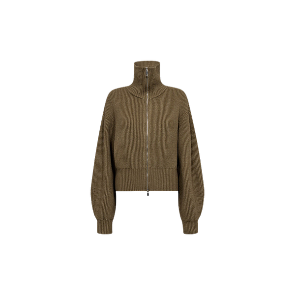 ROWCC ZIP KNIT CARDIGAN