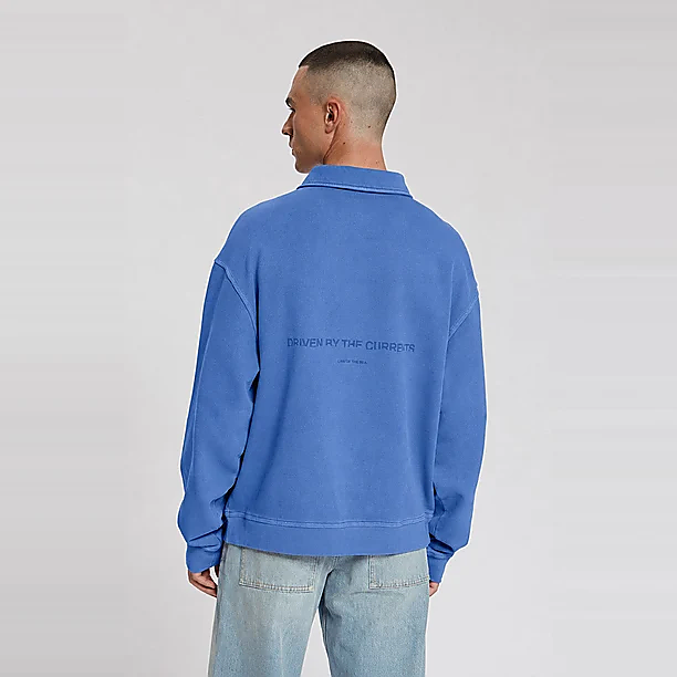 RUSK GARMENT DYED POLO Blauw