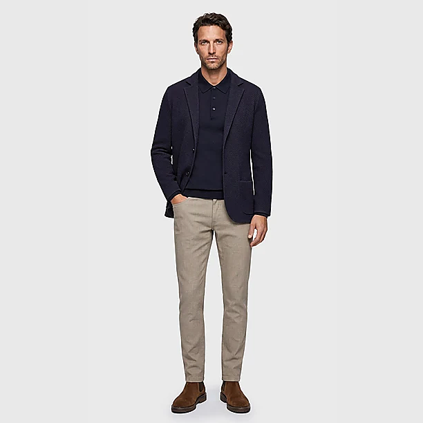 SAN MARCO SWACKET BASKET WEAVE Blauw
