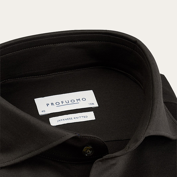 SHIRT X-CUTAWAY SF D.BROWN Licht Bruin