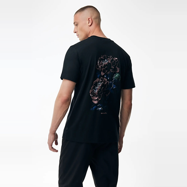 T-SHIRT SS EE JERSEY Zwart