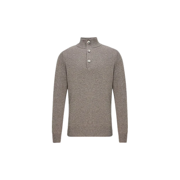 TURTLE 3 BUTTONS + ZIP LS Taupe