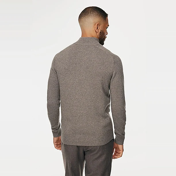 TURTLE 3 BUTTONS + ZIP LS Taupe