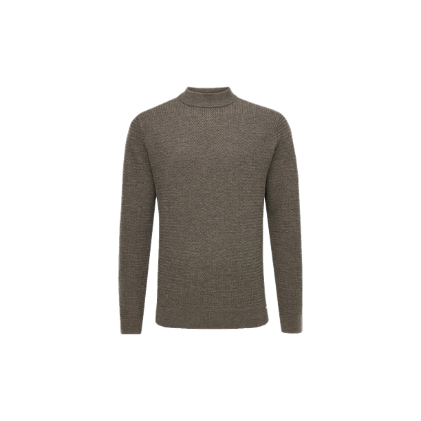 TURTLE LS KNITWEAR Donker Bruin