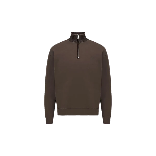 TURTLE ZIP LS Donker Bruin