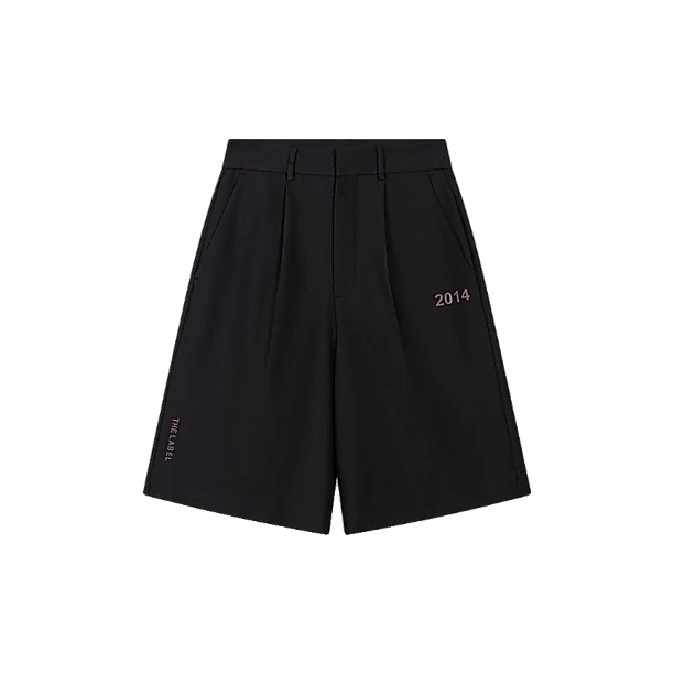 WOVEN BERMUDA Zwart