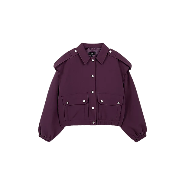 POCKETS JACKET Aubergine