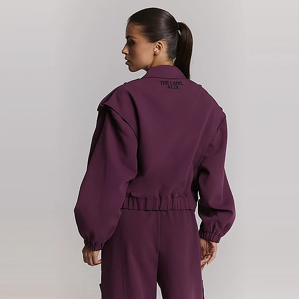 POCKETS JACKET Aubergine