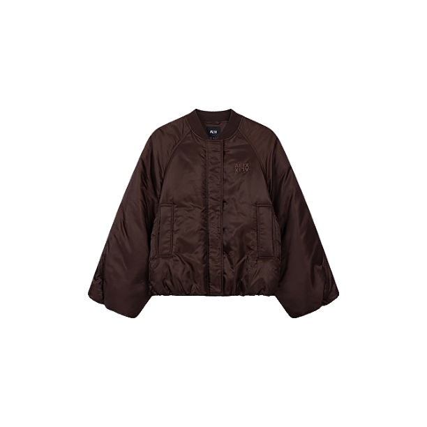 NYLON JACKET Donker Bruin