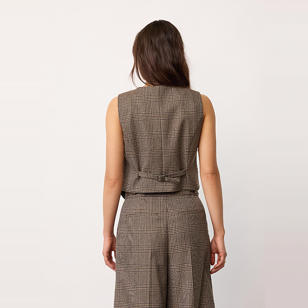 VEYA CHECK WRAP VEST Bruin