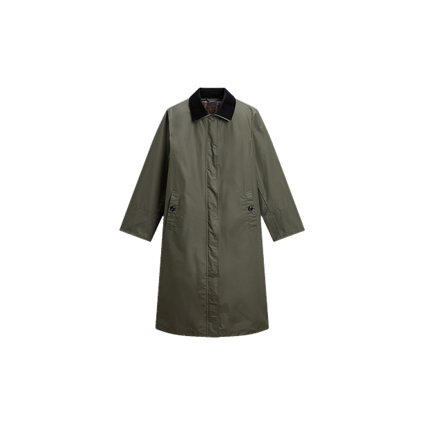 WAXED COAT 6670 Donker Groen
