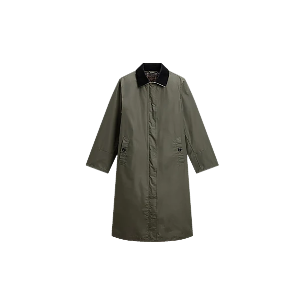 WAXED COAT 6670 Donker Groen