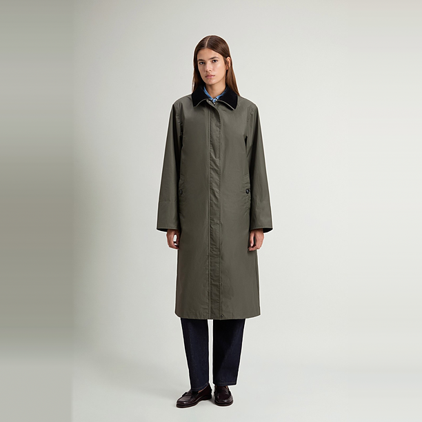 WAXED COAT 6670 Donker Groen