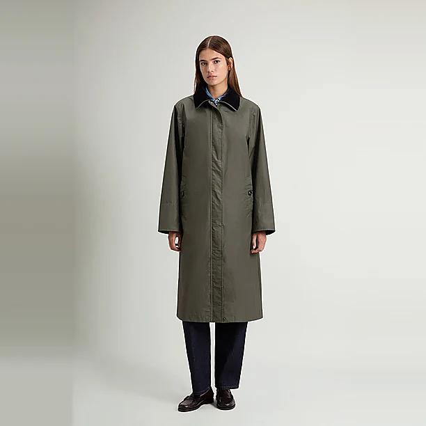 WAXED COAT 6670 Donker Groen