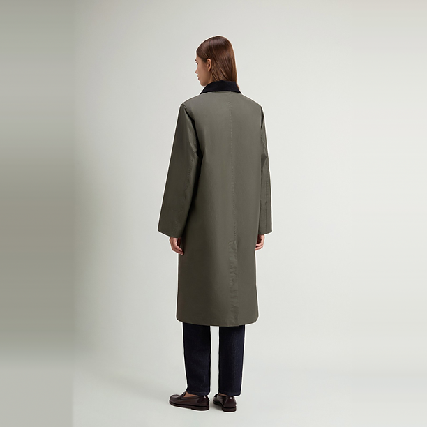 WAXED COAT 6670 Donker Groen