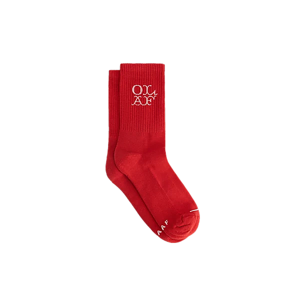 WESTERN LOGO SOCKS Rood