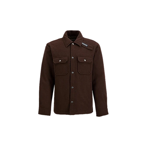 WOOL ALASKAN SHIRT JACKET MELTON BLUE