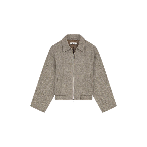 WOOL HERRINGBONE JACKET
